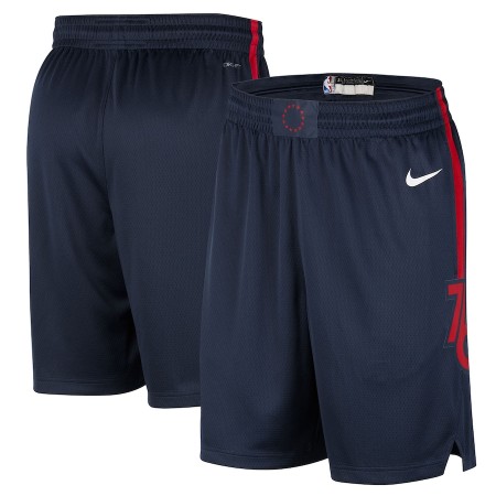 NBA Philadelphia 76ers Kurze Hose Nike 2023-24 City Edition Navy Swingman - Herren